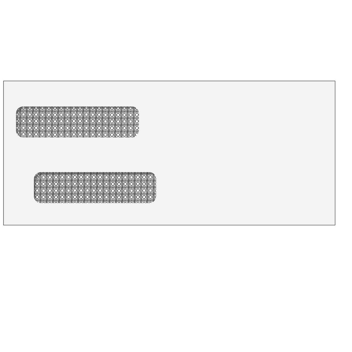 #10 Double Window Envelope (Self Seal) - 500 Qty