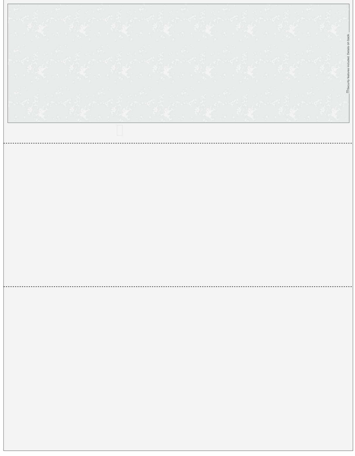Marble Gray Blank Business Check on Top