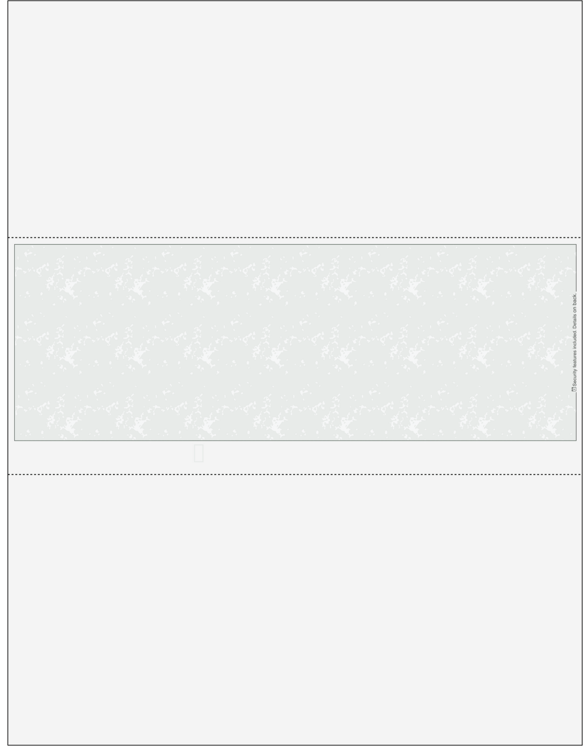 Marble Gray Blank Business Check In Middle
