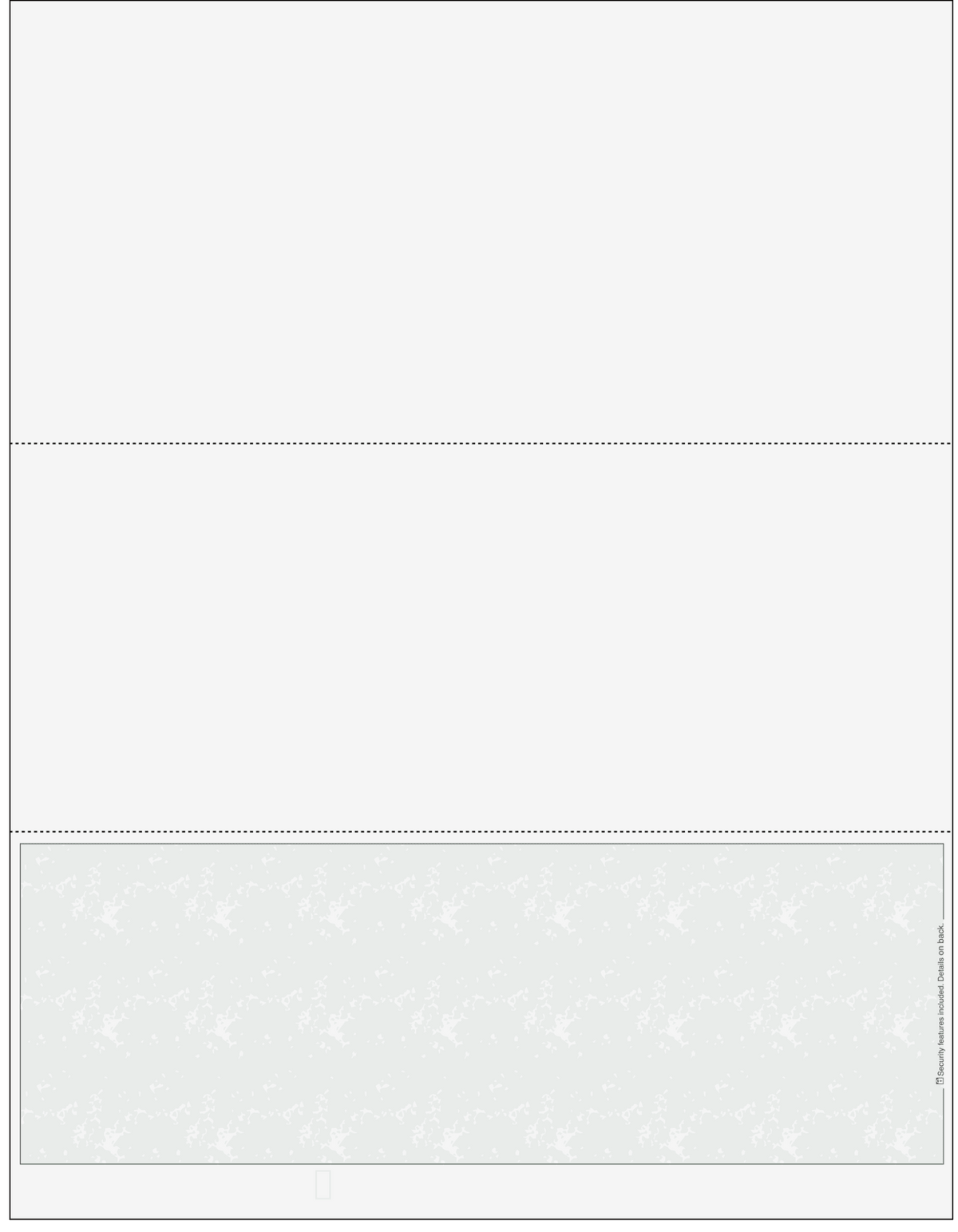 Marble Gray Blank Business Check on Bottom