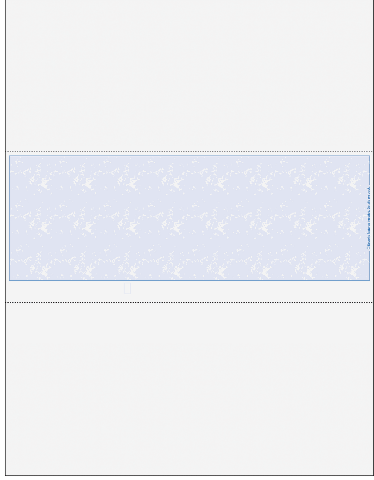 Marble Blue Blank Business Check In Middle