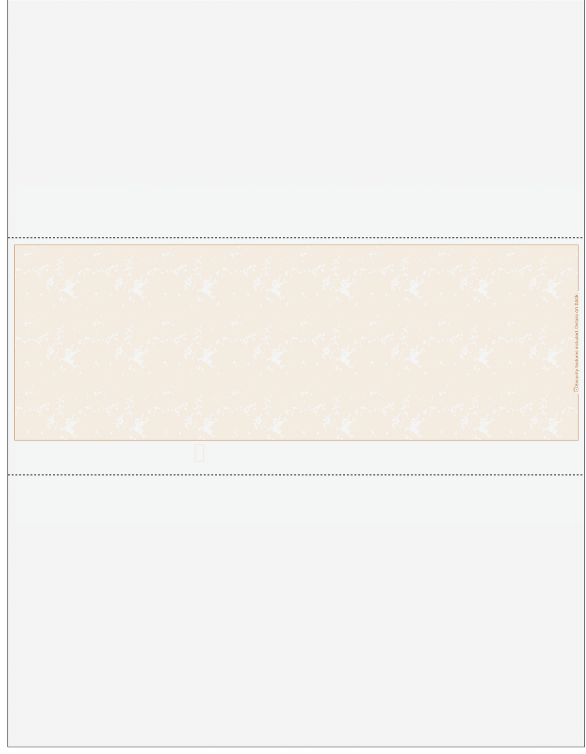 Marble Tan Blank Business Check In Middle