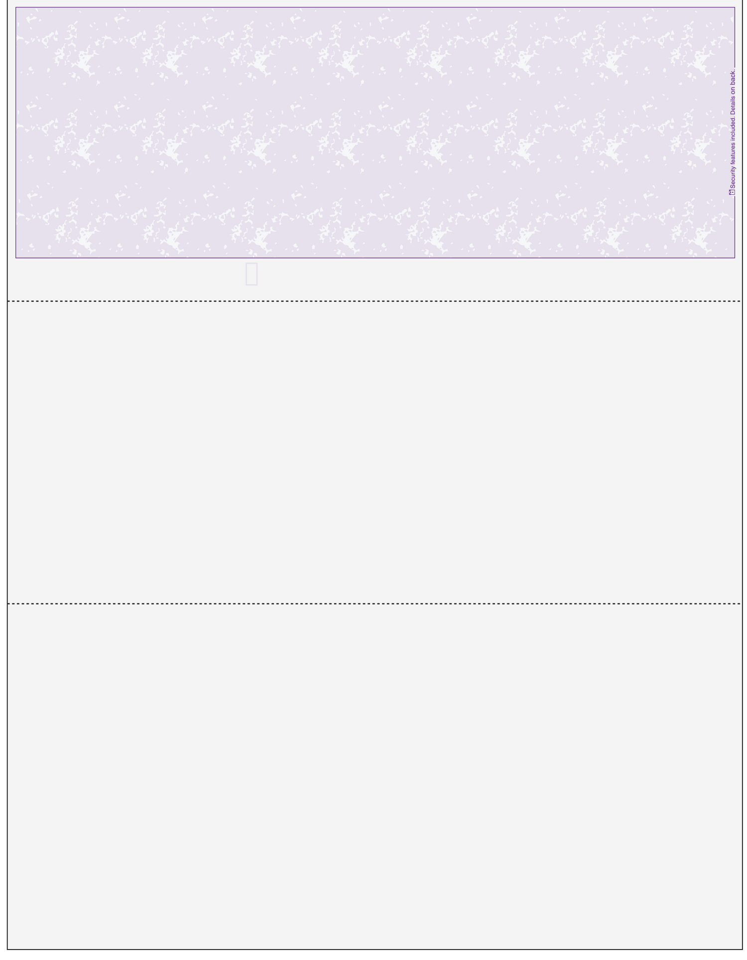 Marble Blank Business Check on Top - Good Security