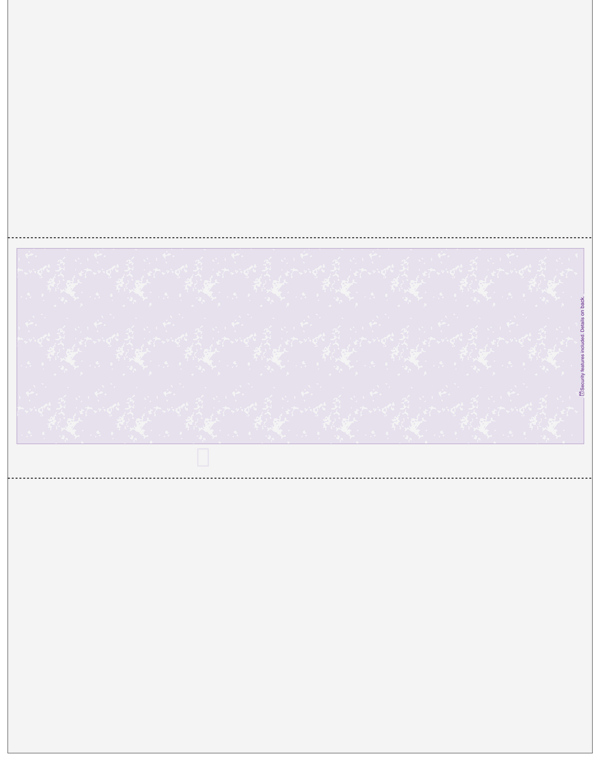 Marble Purple Blank Business Check In Middle