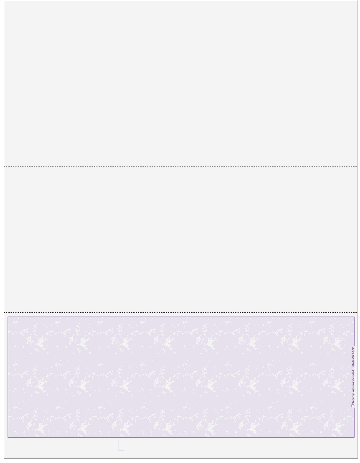 Marble Purple Blank Business Check on Bottom