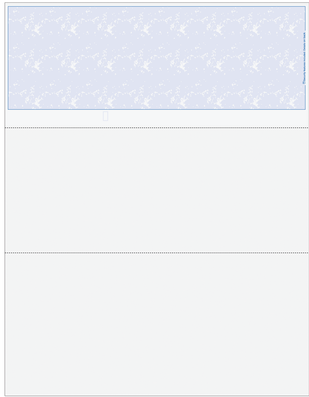 Marble Blue Blank Check on Top