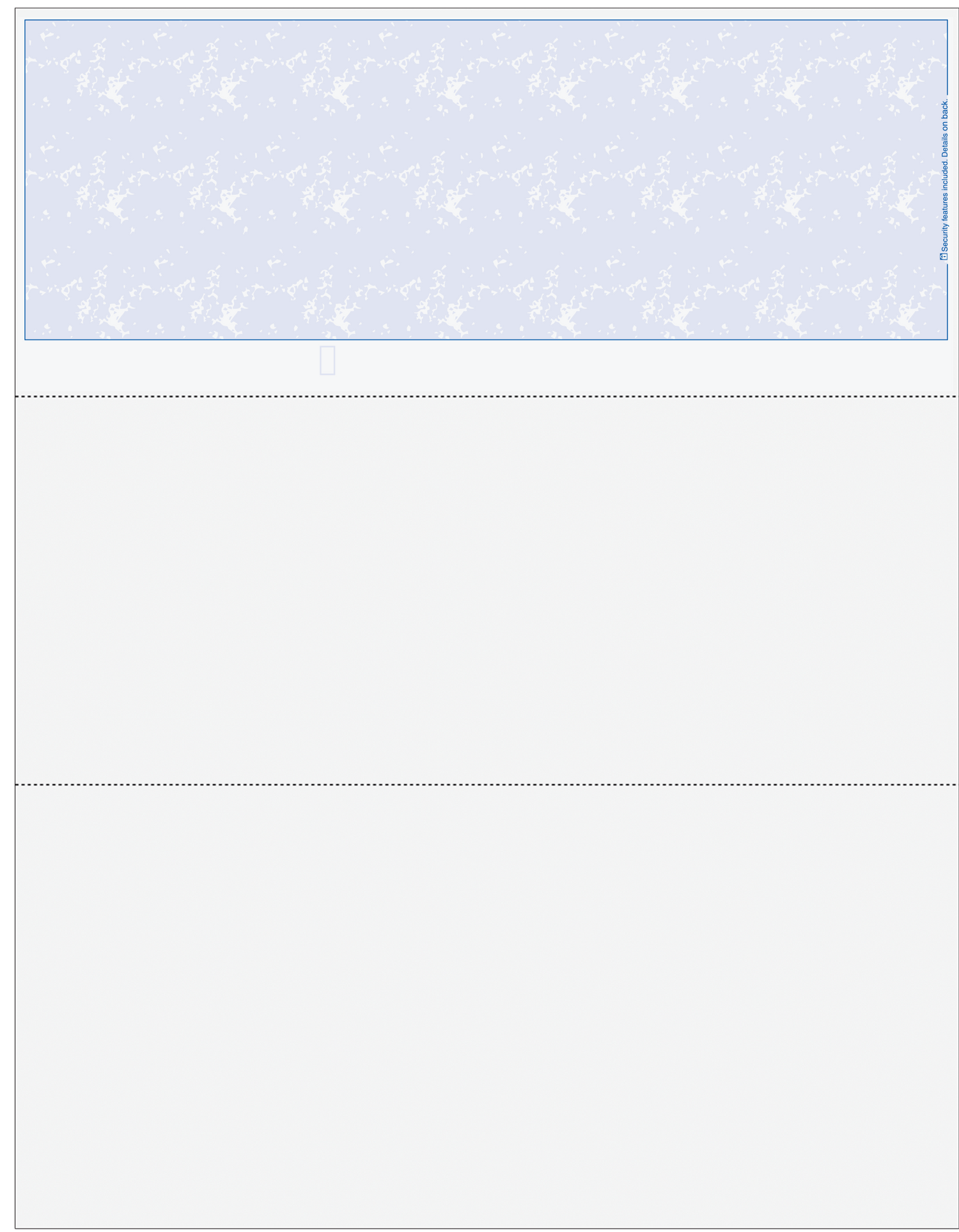 Marble Blue Blank Check on Top