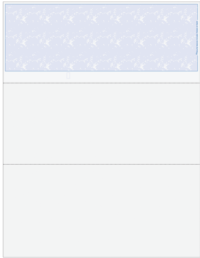 Marble Blue Blank Check on Top