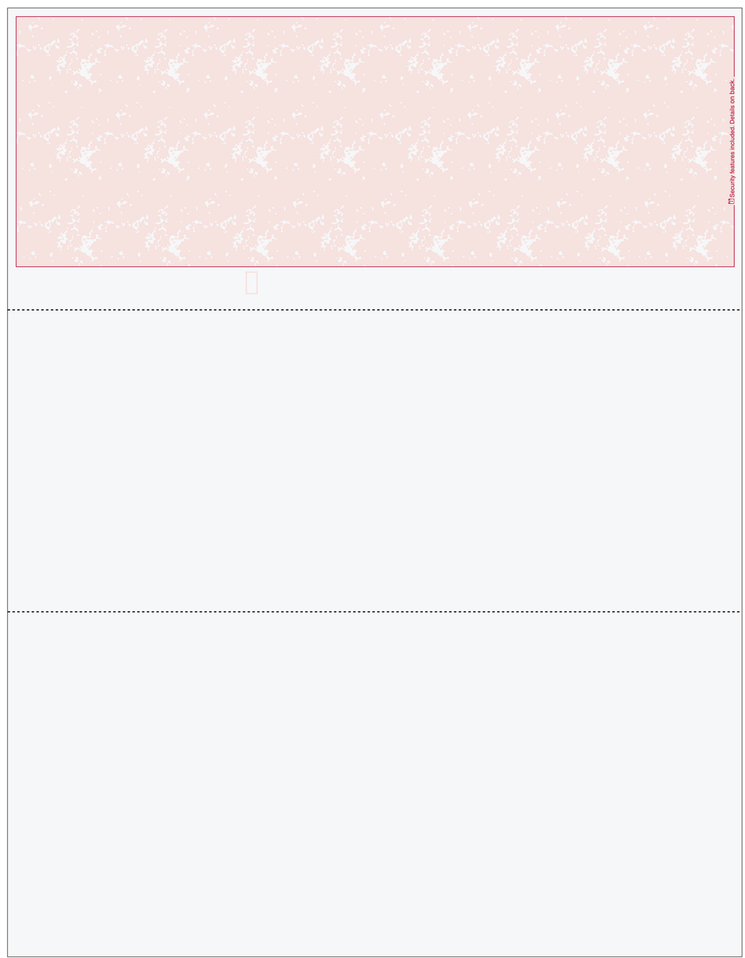 Marble Blank Business Check on Top - Good Security