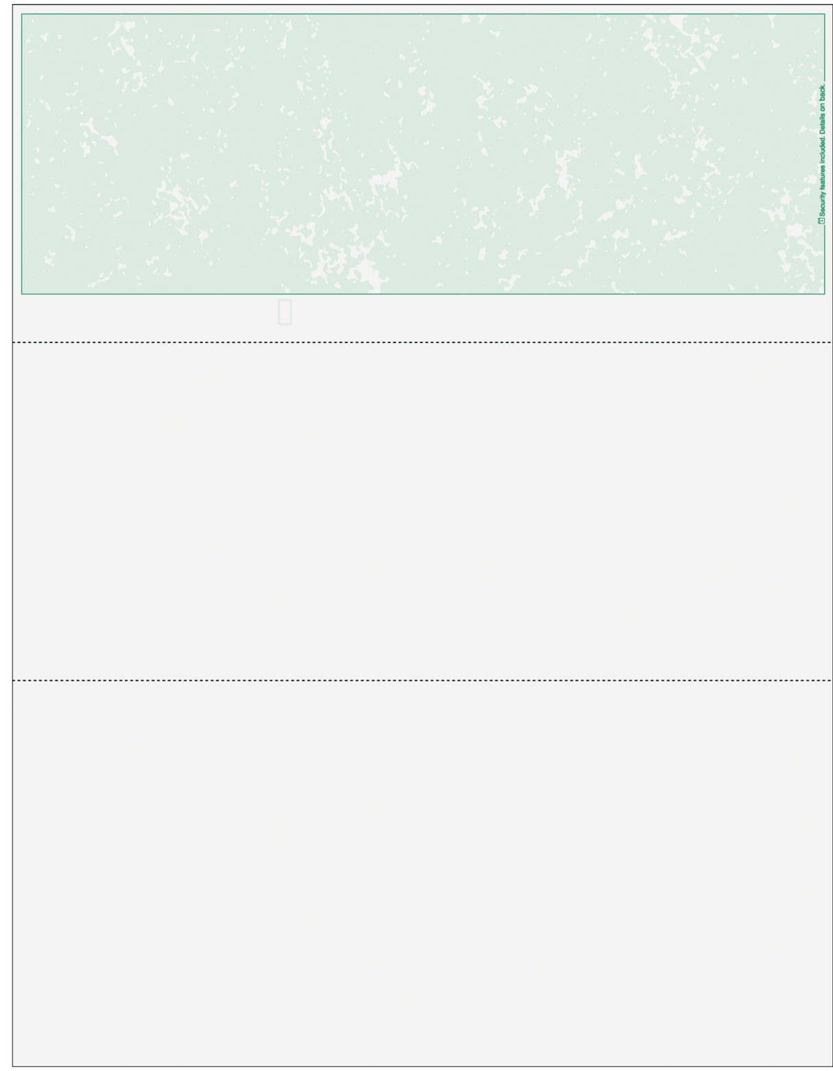 Marble Green Blank Business Check on Top