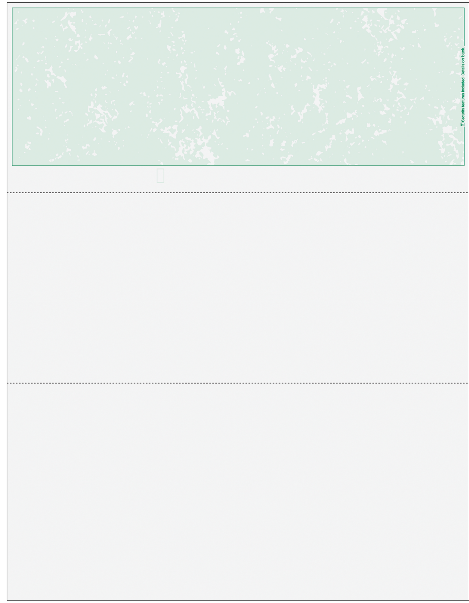 Marble Blank Business Check on Top - Good Security