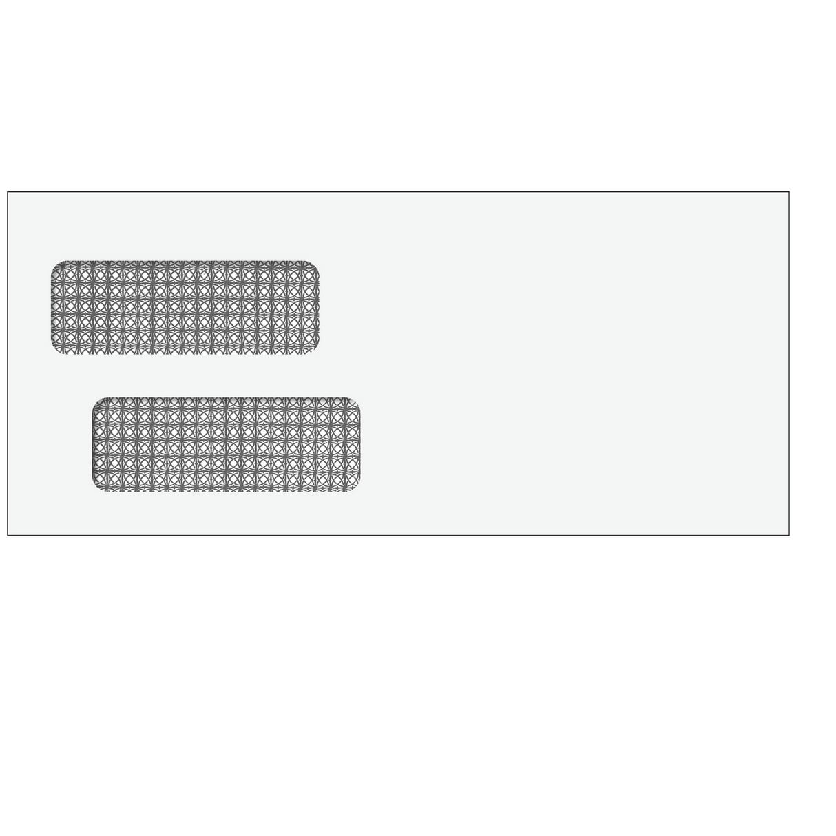 #10 Double Window Envelope (Moisture Seal) -500 Qty business envelope