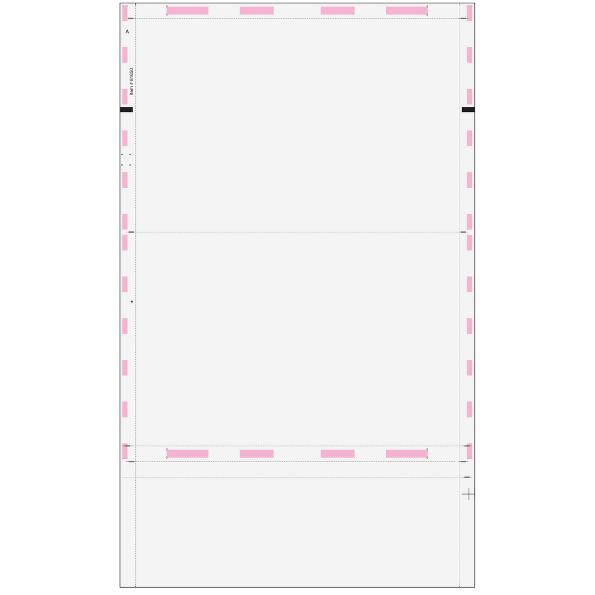 Pressure Seal 1095 Blank EZ-Fold Form (14'') - 500 Qty