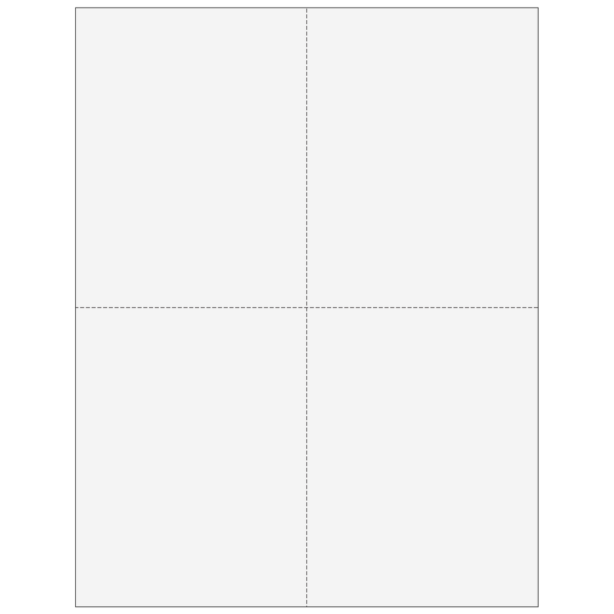 2026 W-2 4-Up Quadrant Blank Laser Paper with Instructions