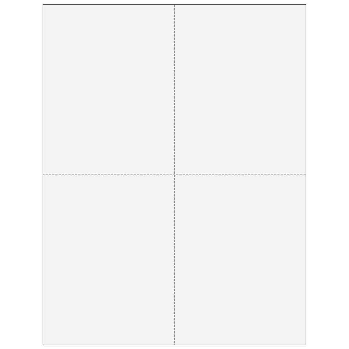 2026 W-2 4-Up Quadrant Blank Laser Paper with Instructions