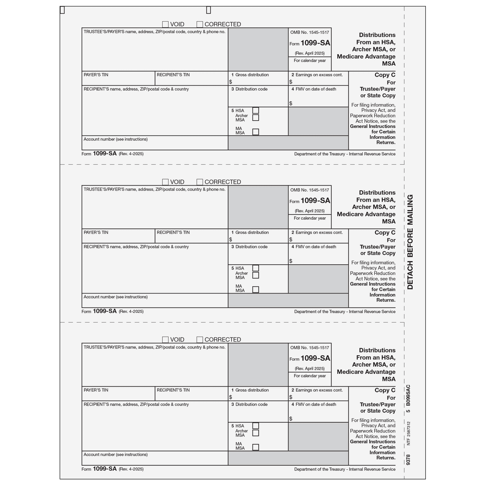 2026 1099-SA Copy C Payer