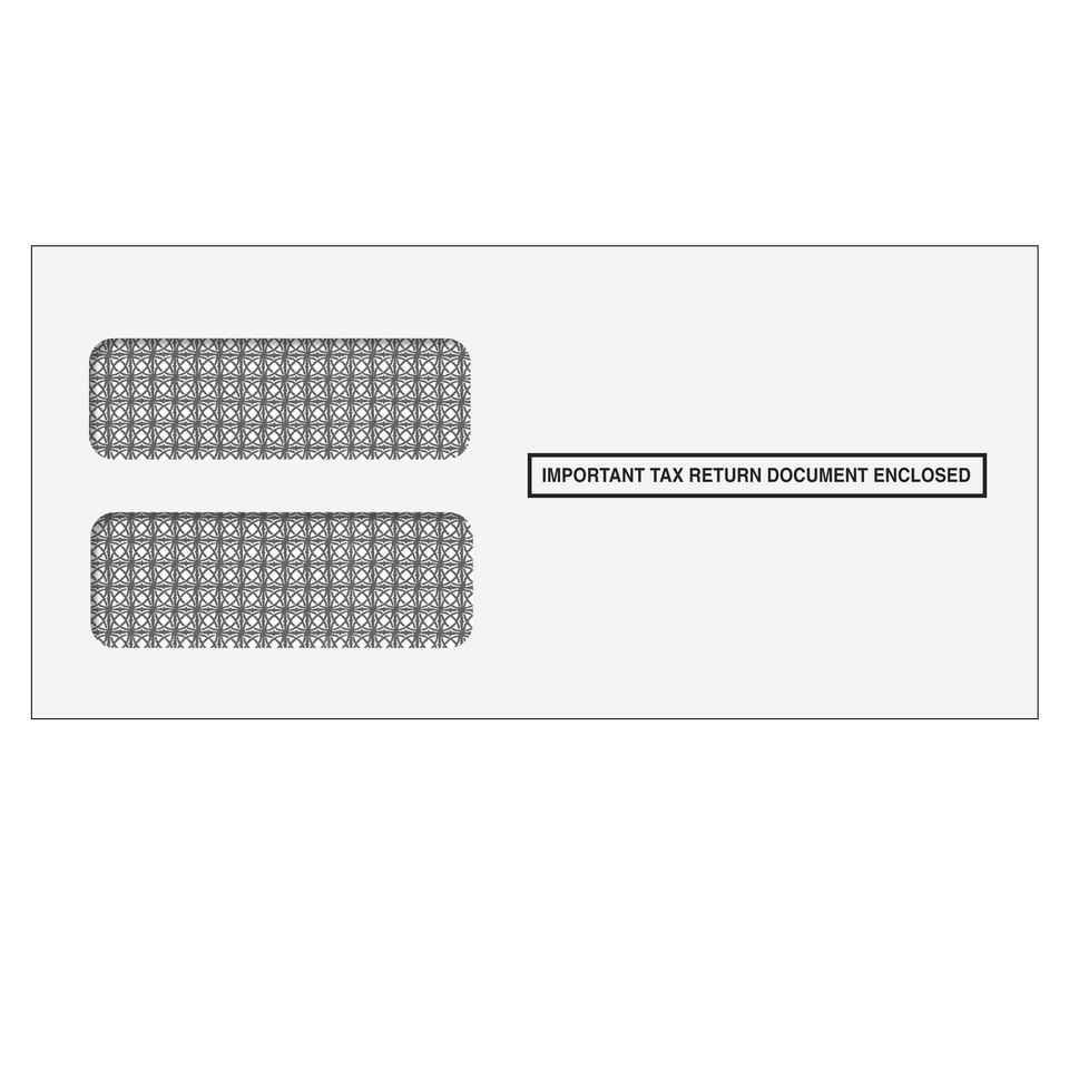 3up 1099 Double Window Envelope (Self Seal) - 25 Qty