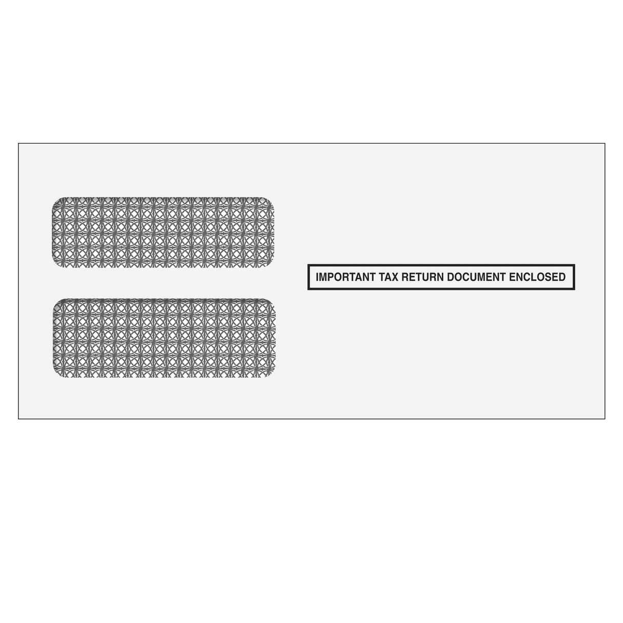 2026 1099 3-Up Tamper Evident Self Seal Double Window Envelope