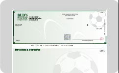 Custom business checks with personalized layout and security options