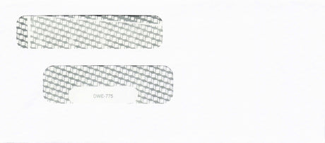 DBL WINDOW ENV/PEGBD PLAIN 7-7/8 X 3-1/2 24# WH WOVE/VERIBEST - Choice Checks
