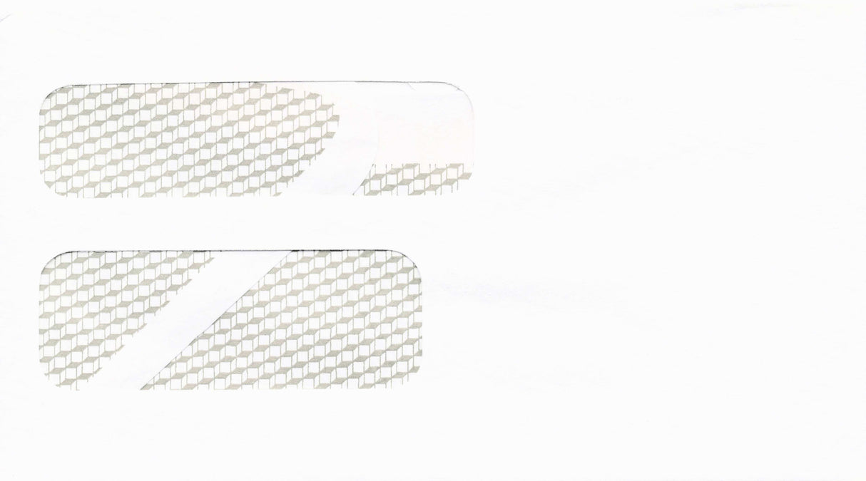 DBL WINDOW ENV/PEGBD PLAIN 6-1/4 X 3-1/2 24# WH WOVE/VERIBEST - Choice Checks