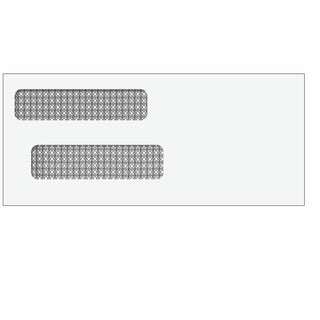 Double Window Envelope (Moisture Seal) 3 7/8 x 8 7/8 - 500/Box