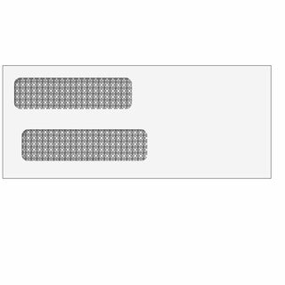 Double Window Envelope (Moisture Seal) 3 5/8 x 8 5/8 - 500/Box