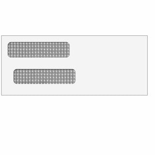 Double Window Envelope (Self Seal) 3 5/8 x 8 7/8 - 500/Box