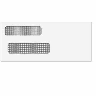 Double Window Envelope (Moisture Seal) 3 3/4 x 8 5/8- 500/Box