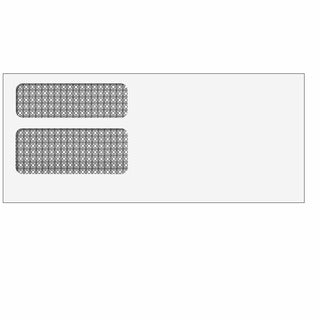 Double Window Envelope (Moisture Seal) 3 3/4 x 8 3/4- 500/Box