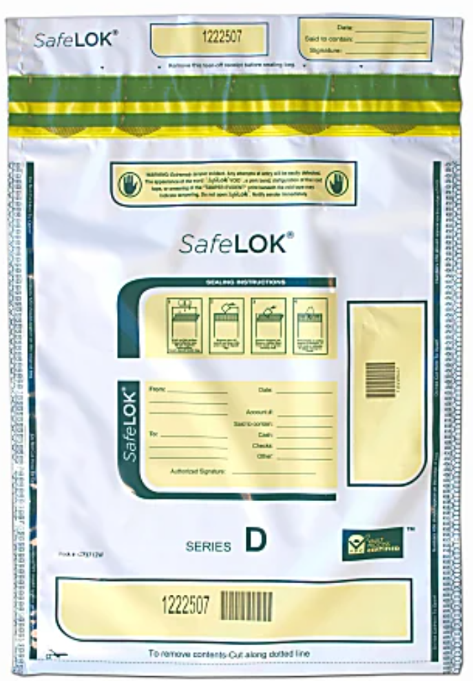 SafeLok Bag 12 x 16 / White 1 Carton (500/CTN) - Choice Checks