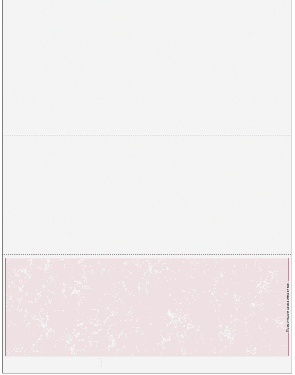 Marble Blank Business Checks on Bottom - Better Security
