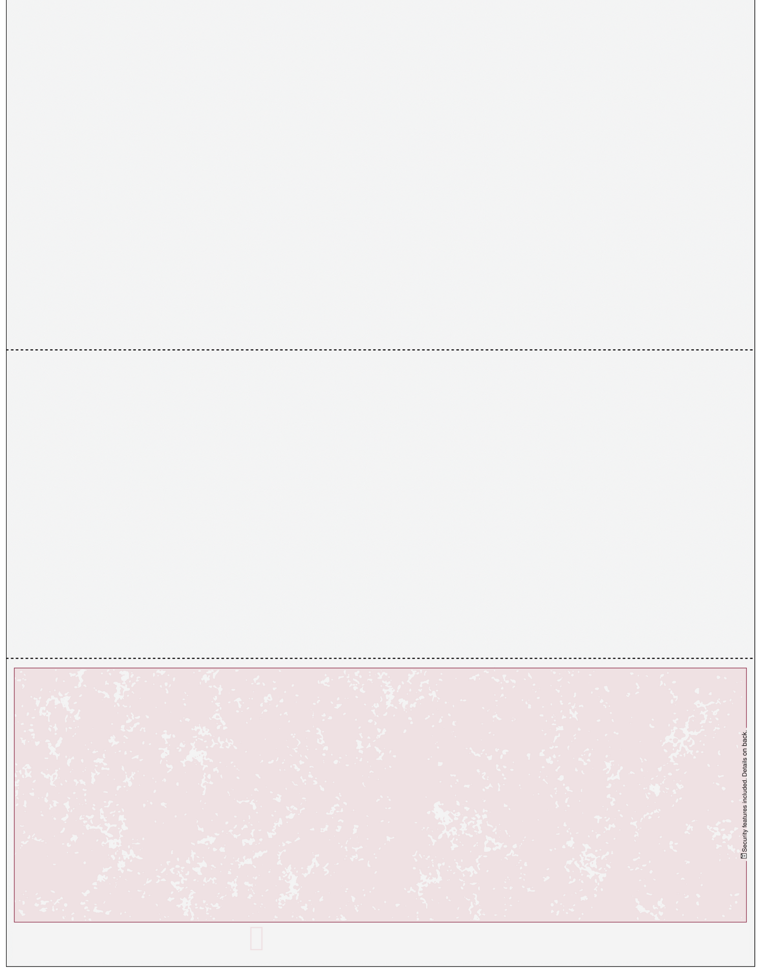 Marble Burgundy Blank Business Check on Bottom - Better Security