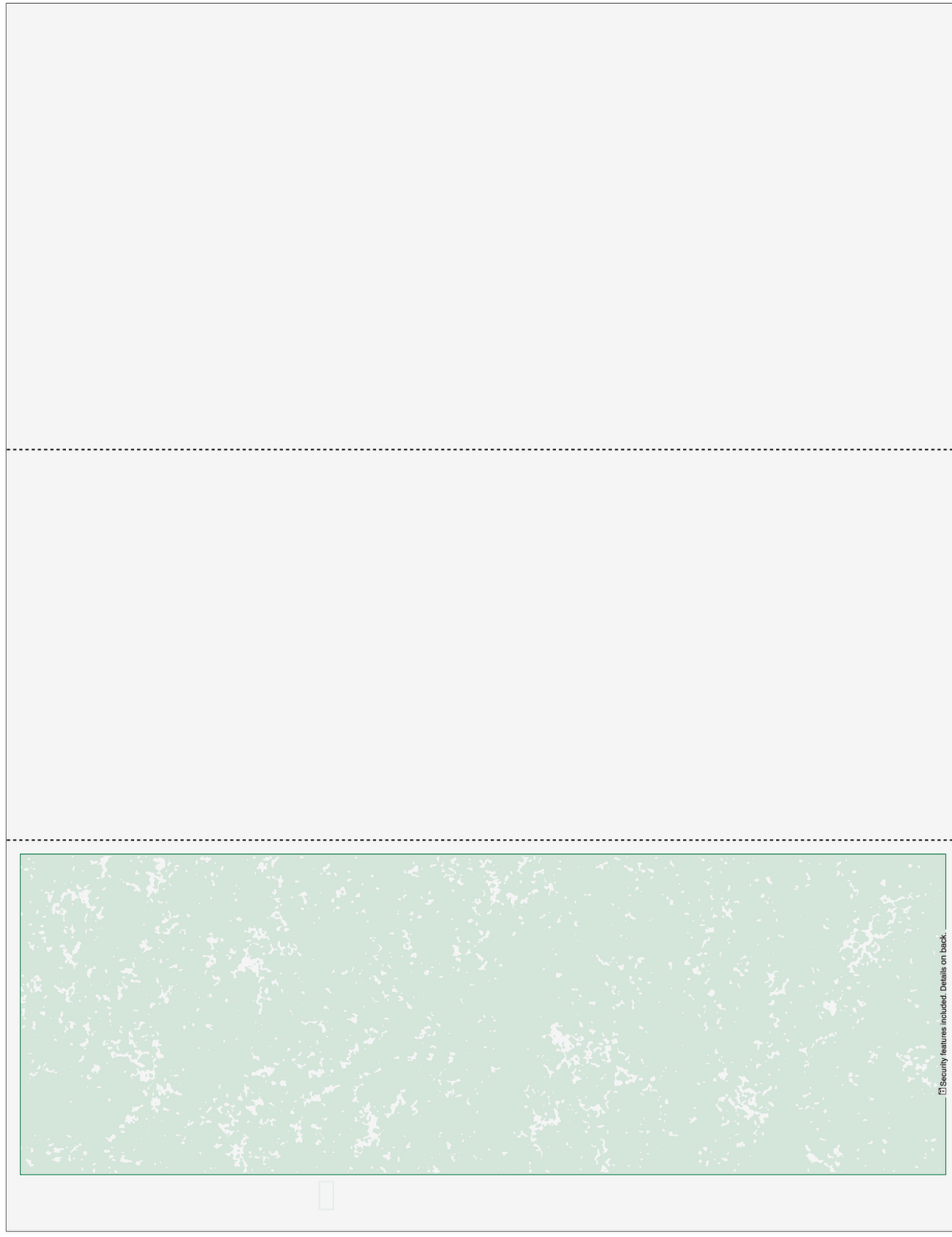 Marble Blank Business Checks on Bottom - Better Security