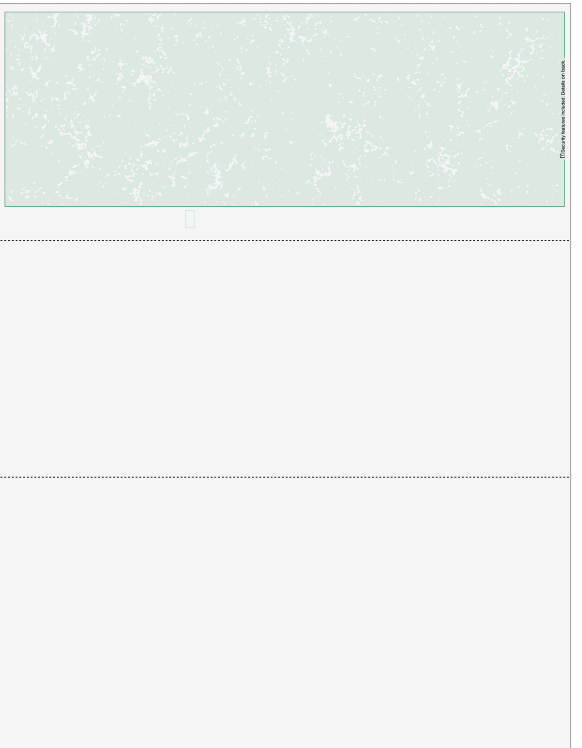 Marble Blank Business Checks on Top - Better Security