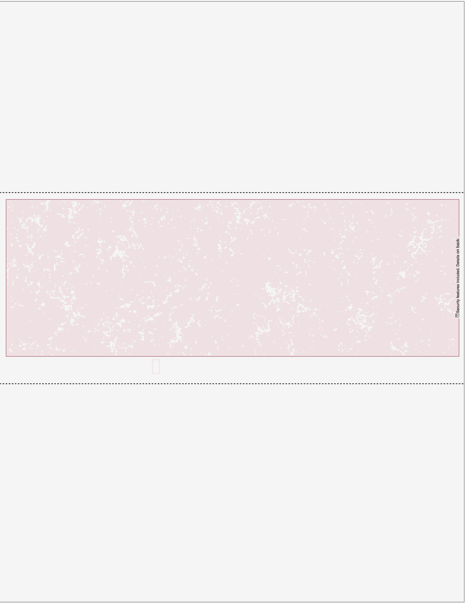 Marble Burgundy Blank Business Check in Middle - Better Security