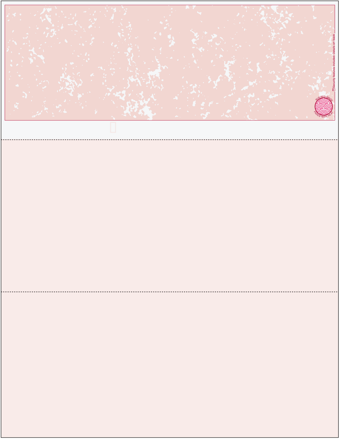Marble Blank Business Checks on Top - Better Security