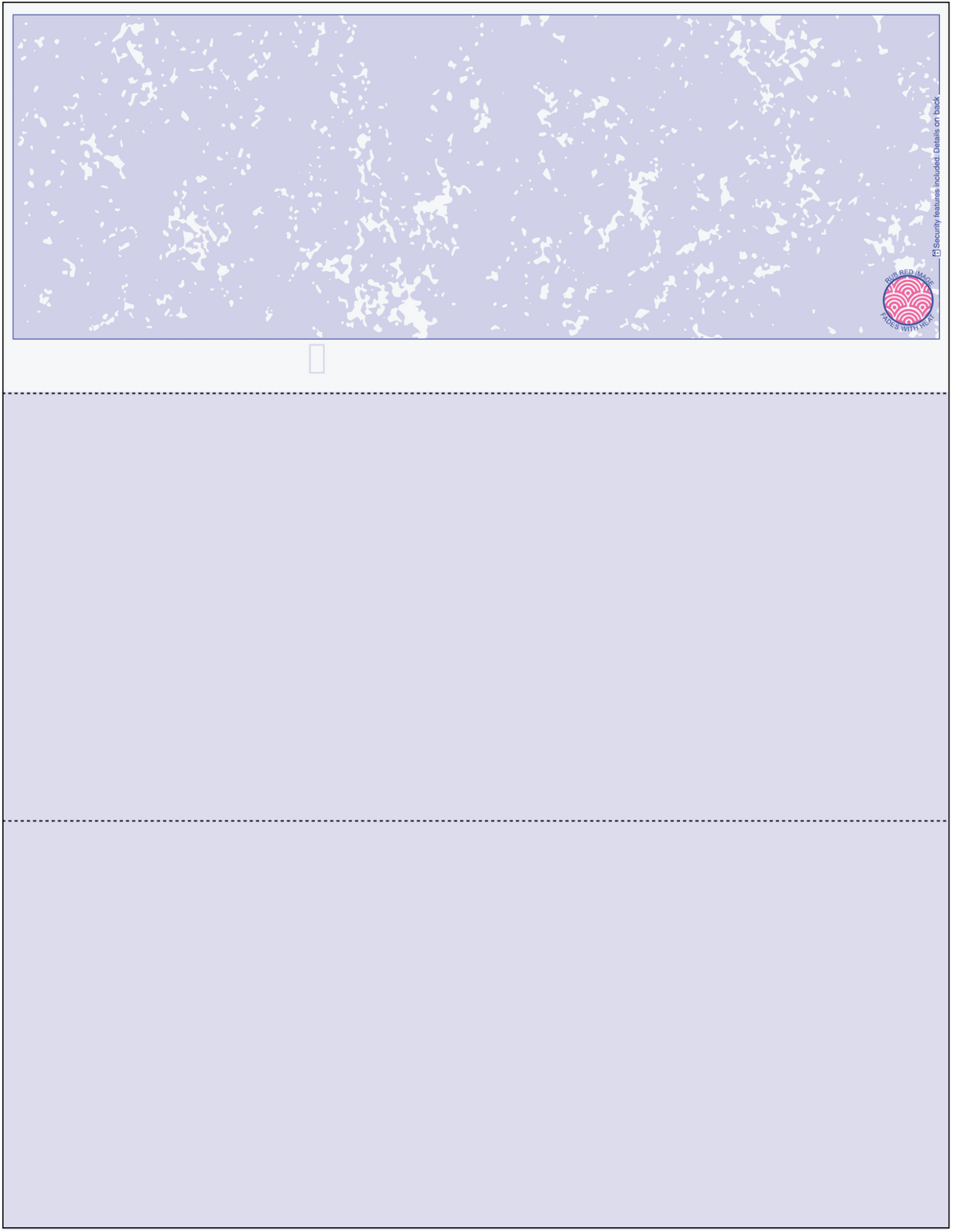 Marble Blank Business Checks on Top - Better Security