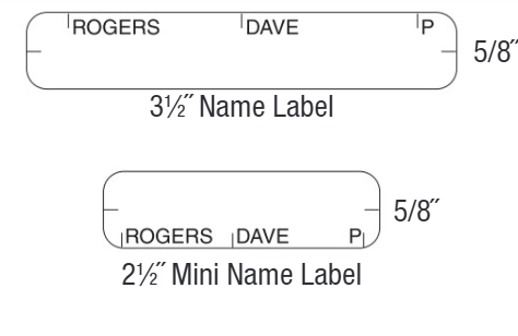 Name Labels (Fan Folded), 1,000 Pk
