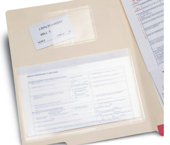 Self-Adhesive Poly Pockets, 5 Mil. Thick, 100 Pk