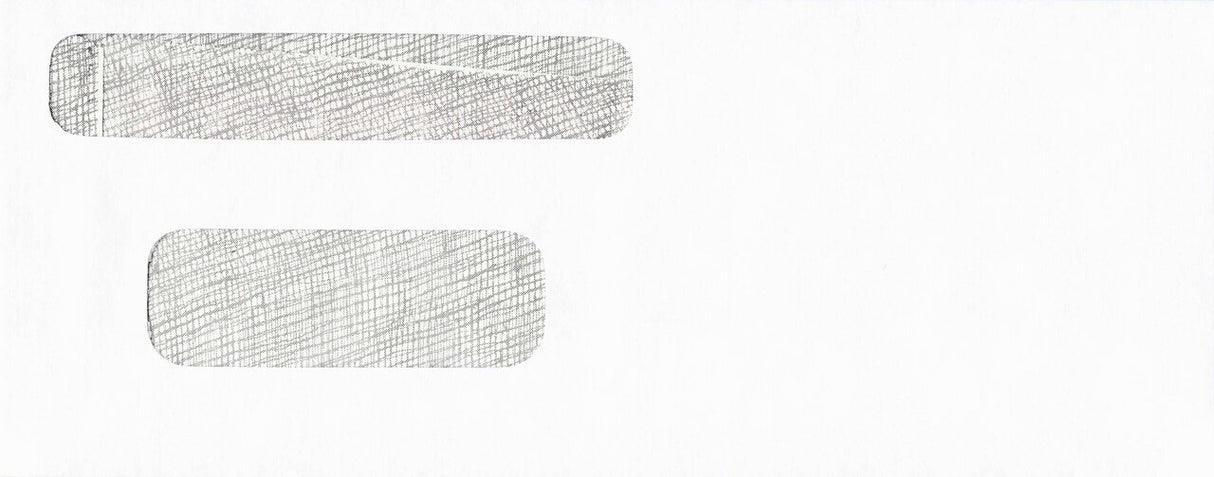DBL WINDOW ENV/PEGBD PLAIN 8-7/8 X 3-1/2 24# WH WOVE/SERIES 11:11 - Choice Checks