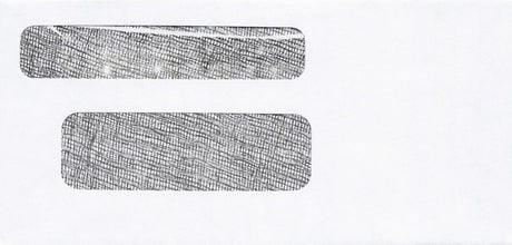 DBL WINDOW ENV/PEGBD PLAIN 7-1/2 X 3-5/8 24# WH WOVE/R&R POST-RITE - Choice Checks