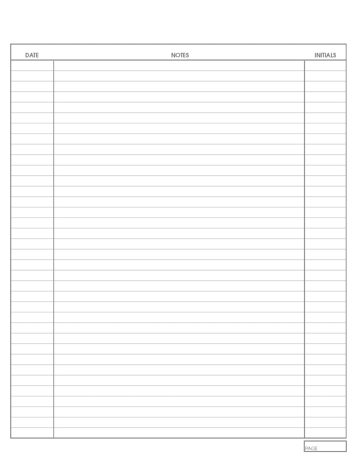 Chart Form Treatment Notes Black 8‐1/2" x 11" (100/PK)