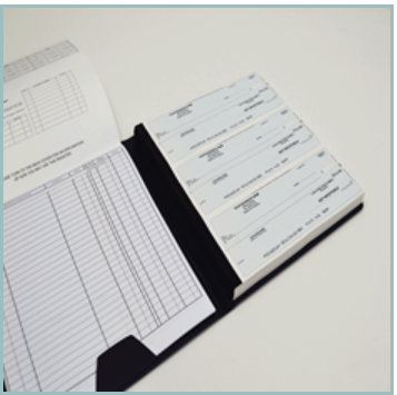 Compact 3-On-A-Page Checks With Register - 2 Part