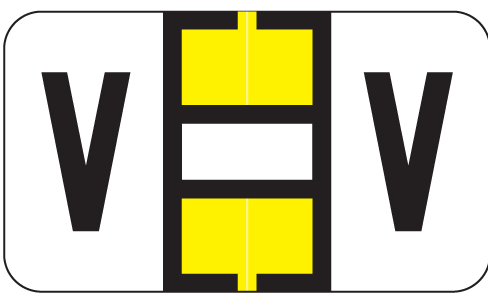 W-1100 Series Jetter Compatible Alpha Roll Label