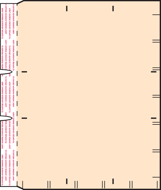 Letter-Size, Pressure-Sensitive Insertable File Divider, Manila, 100/Pk