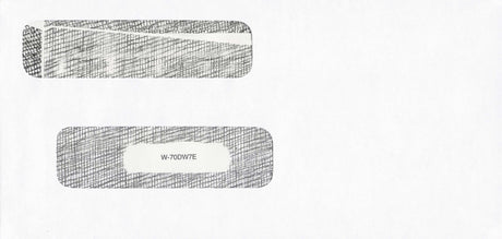 DBL WINDOW ENV/PEGBD PLAIN 7-3/4X3-11/16 24# WH WOVE/CONTROL-O-FAX - Choice Checks