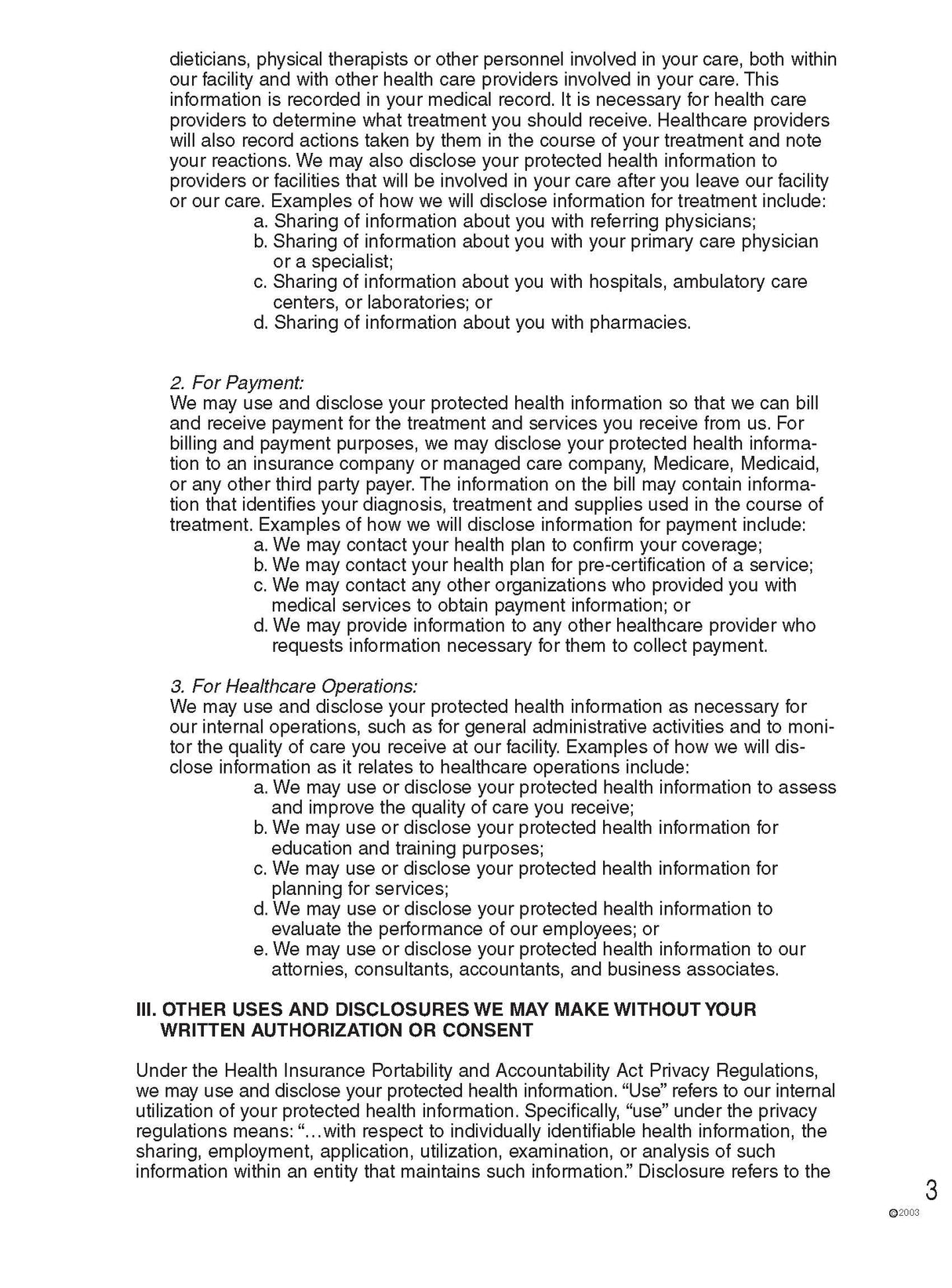 Notice of Privacy Practices English (250/Pack)