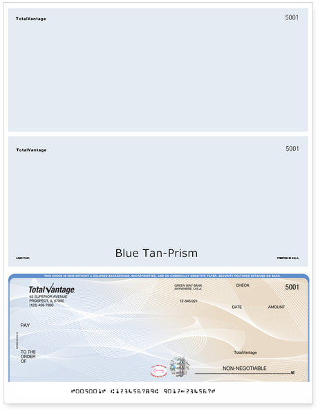 Prism Hologram Blank Business Checks on Bottom - Choice Checks