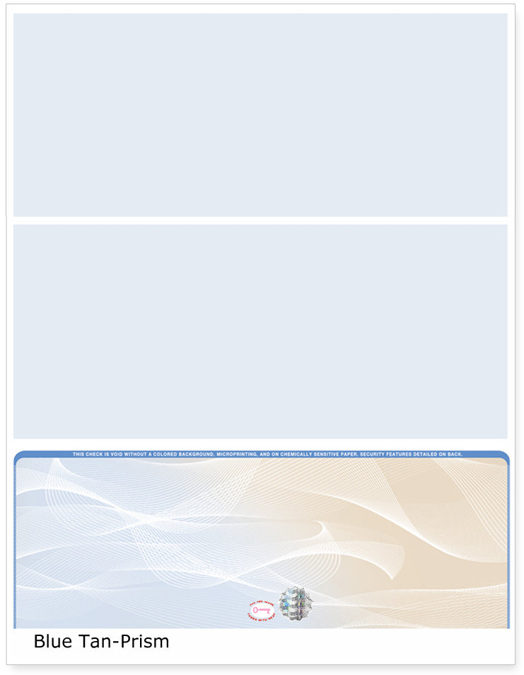 Prism Hologram Blank Business Checks on Bottom - Choice Checks
